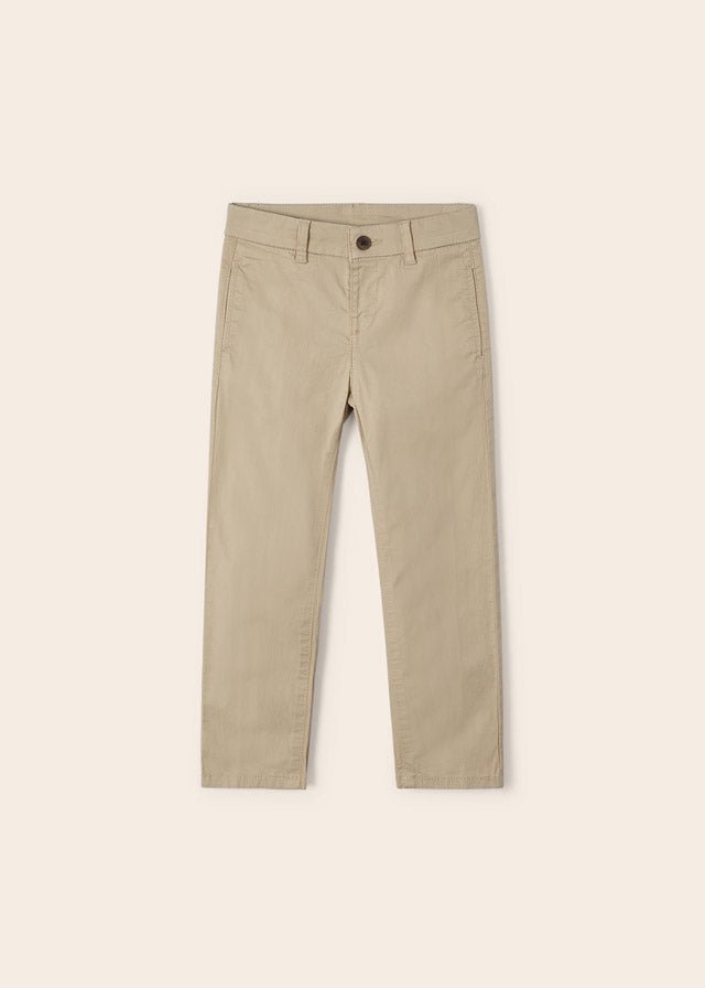 Mayoral Twill basic trousers for boy - Sand - Be Chic
