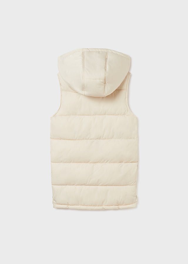 Padded vest for teen girl - Chickpea - Be Chic