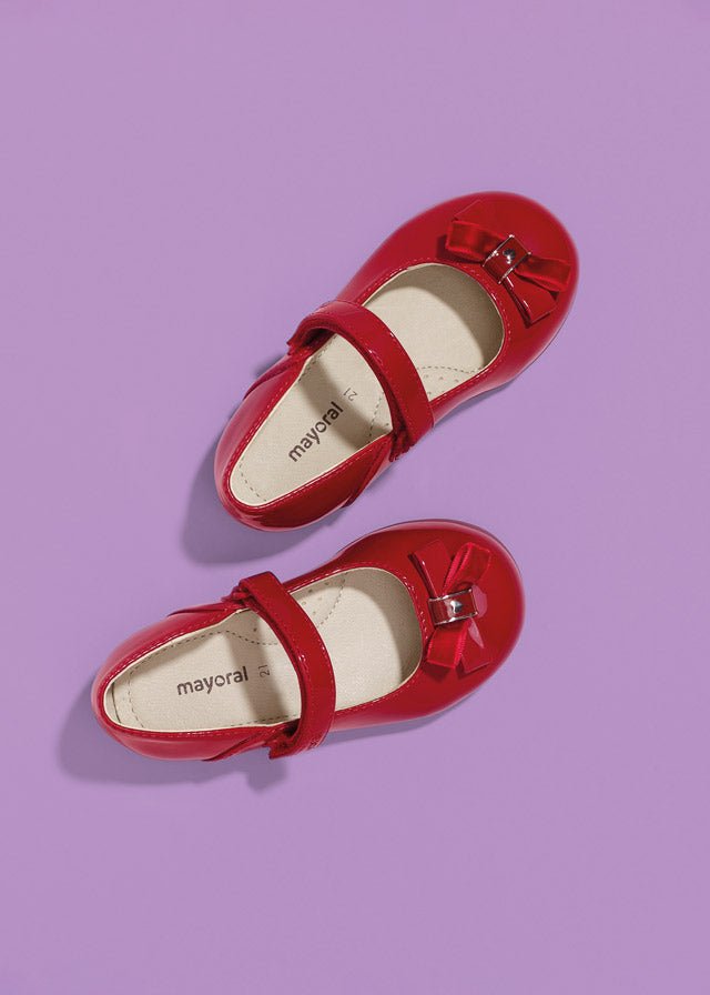 Patent leather mary jane for baby girl - Red - Be Chic