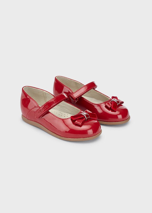 Patent leather mary jane for baby girl - Red - Be Chic