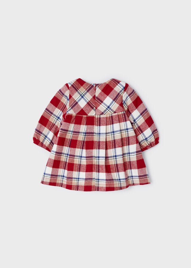 Plaid dress for newborn girl - Red - Be Chic