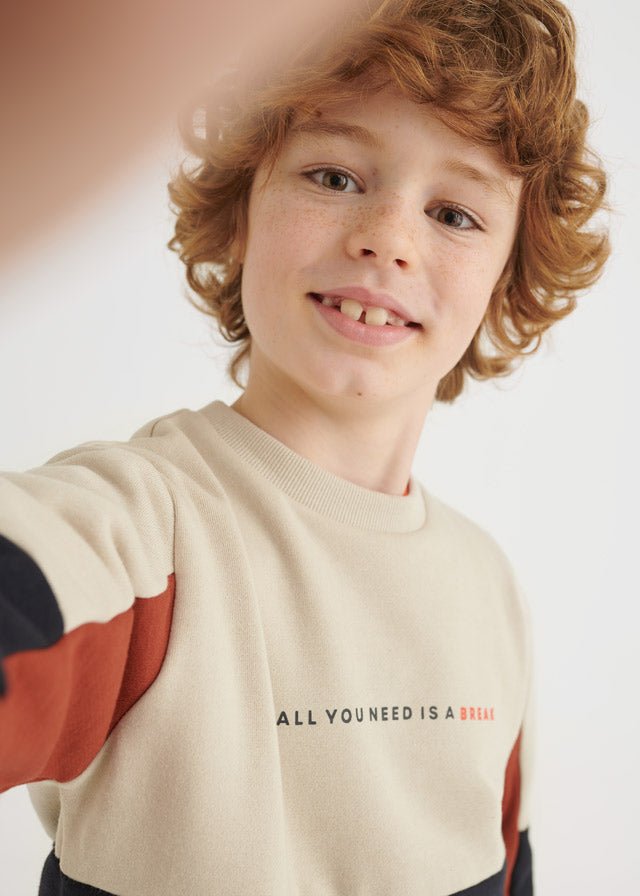 Pullover for teen boy - Beige - Be Chic