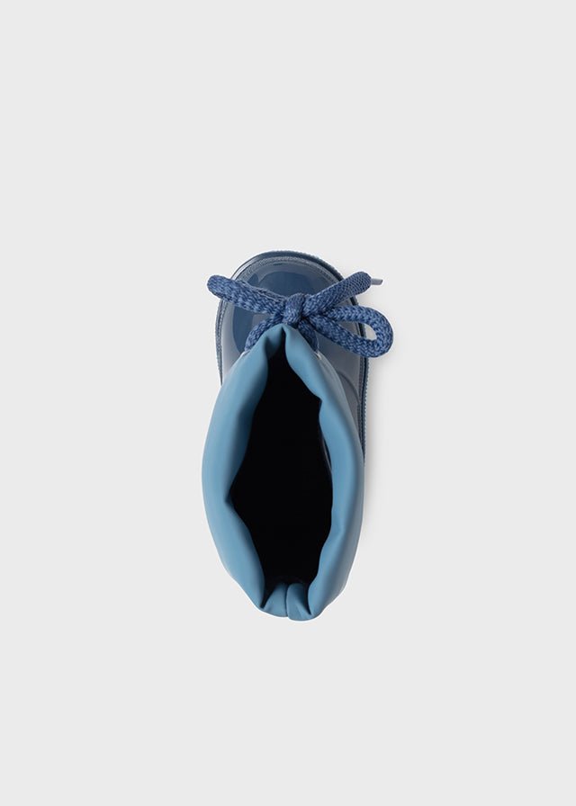 Rain boots with animal detail for baby boy - blue - Be Chic