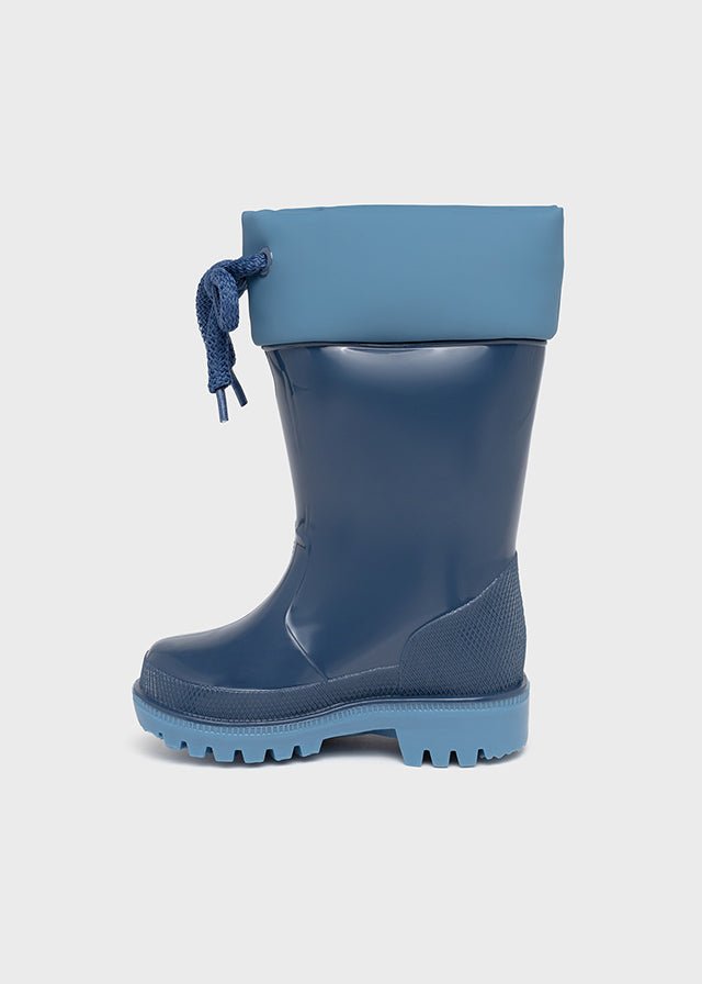 Rain boots with animal detail for baby boy - blue - Be Chic