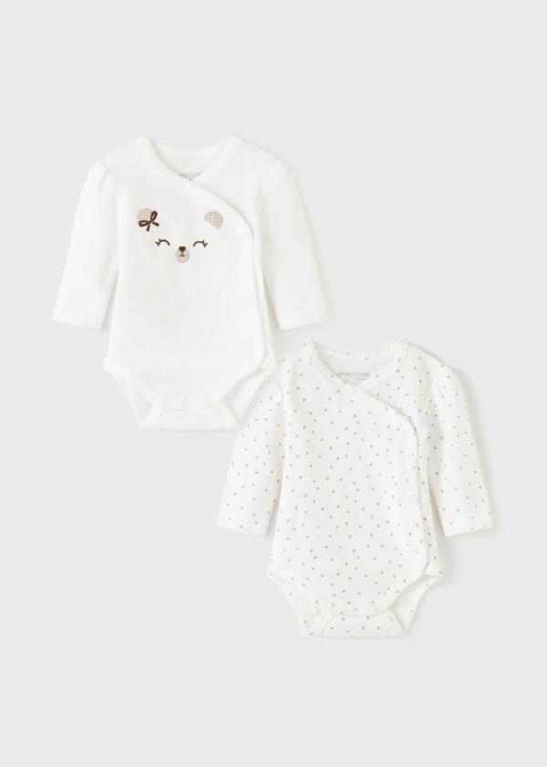Set 2 bodys for newborn girl - Natural - Be Chic