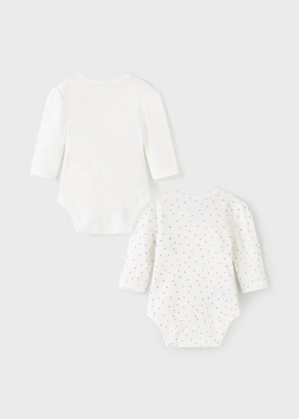 Set 2 bodys for newborn girl - Natural - Be Chic