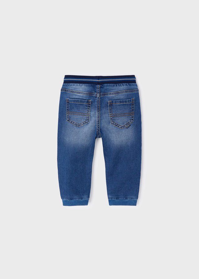 Soft denim joggers for baby boy - Medium - Be Chic