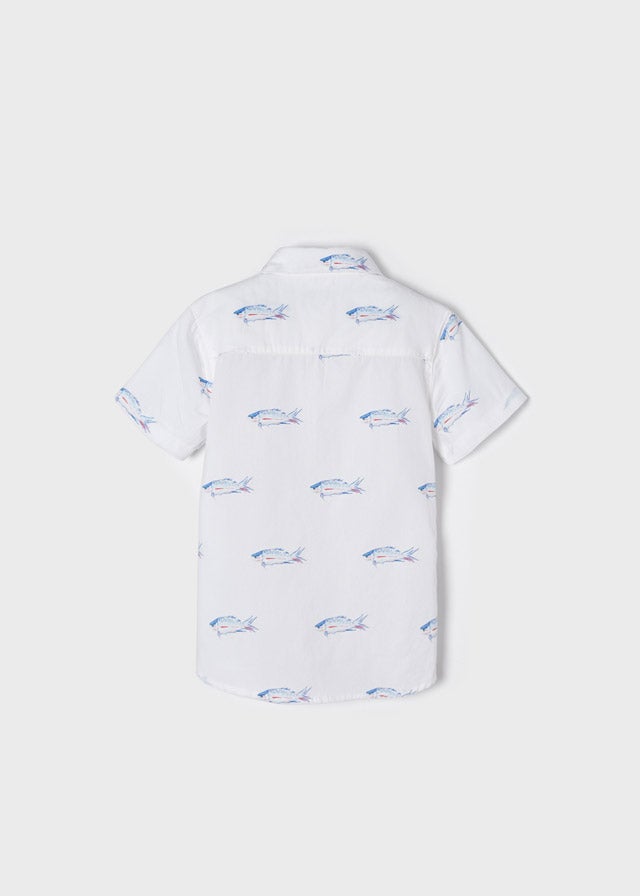 S/s printed shirt for boy - Fishes - Be Chic