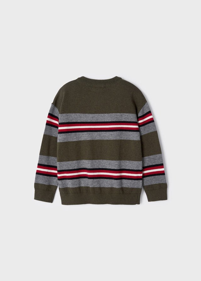 Stripes jumper for boy - Forest - Be Chic