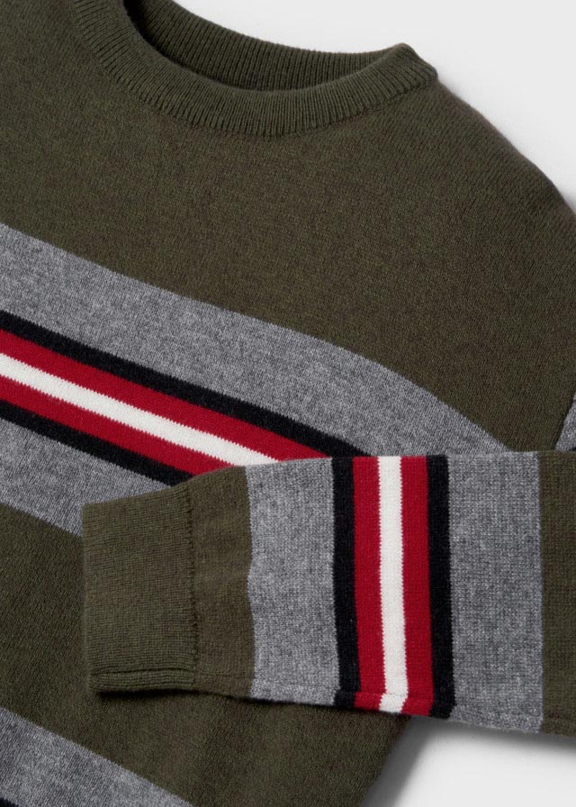 Stripes jumper for boy - Forest - Be Chic