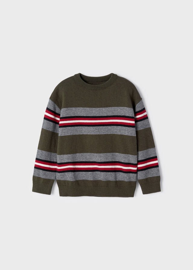 Stripes jumper for boy - Forest - Be Chic