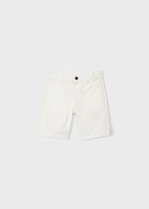 Mayoral Basic twill chino shorts for boy - Natural Mayoral