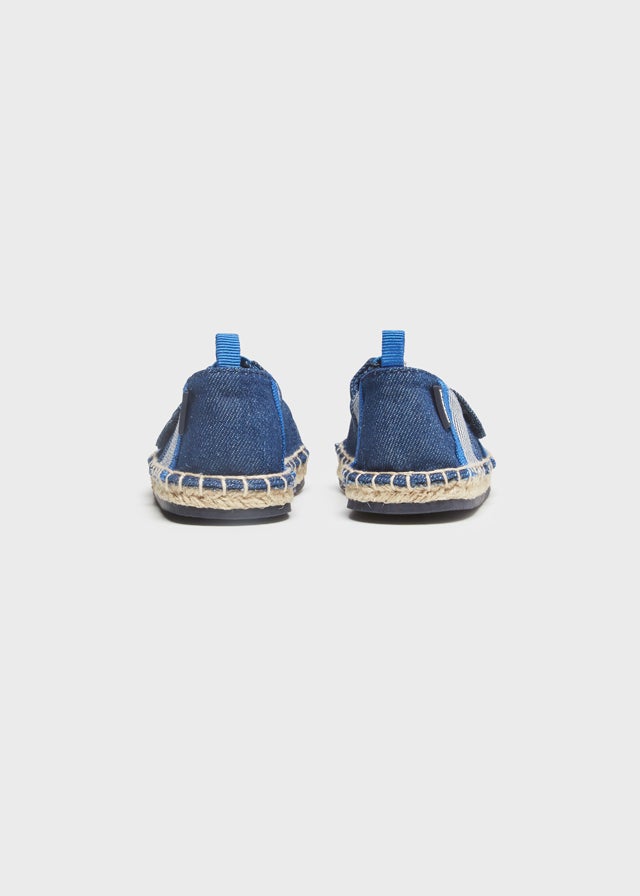 Velcro espadrille for baby boy - Denim - Be Chic