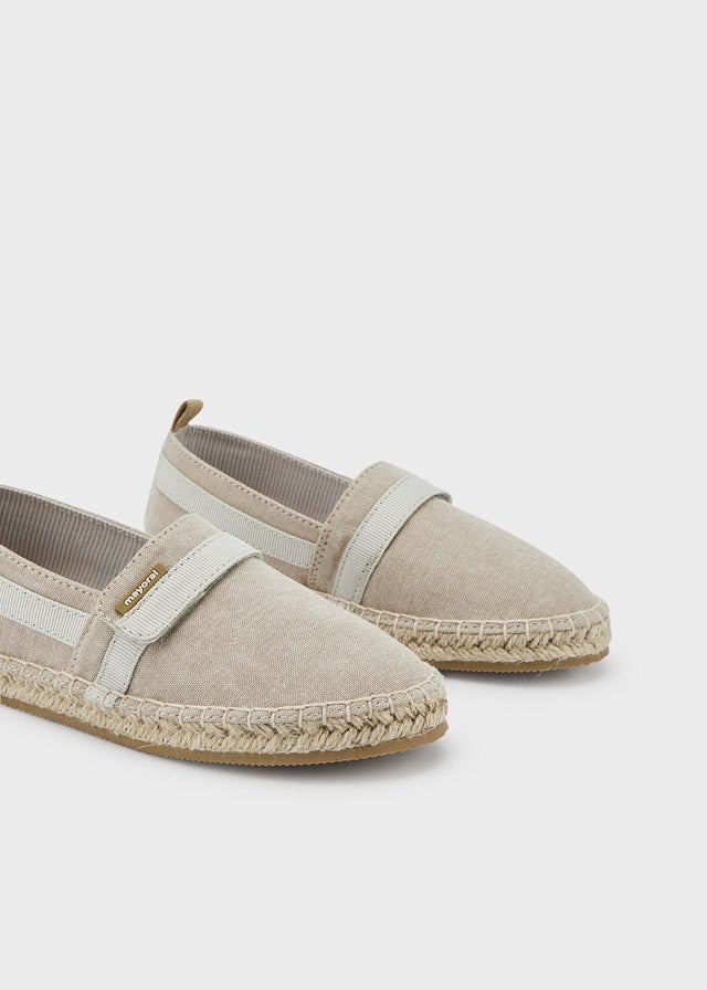 Velcro espadrille for boy - Sand - Be Chic
