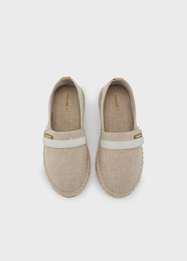 Velcro espadrille for boy - Sand - Be Chic