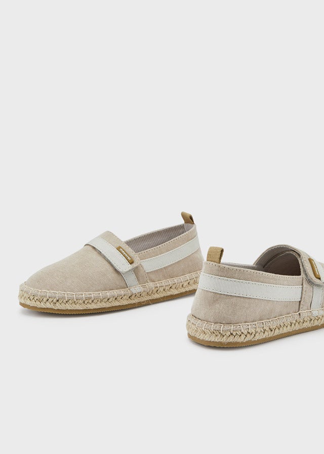 Velcro espadrille for boy - Sand - Be Chic