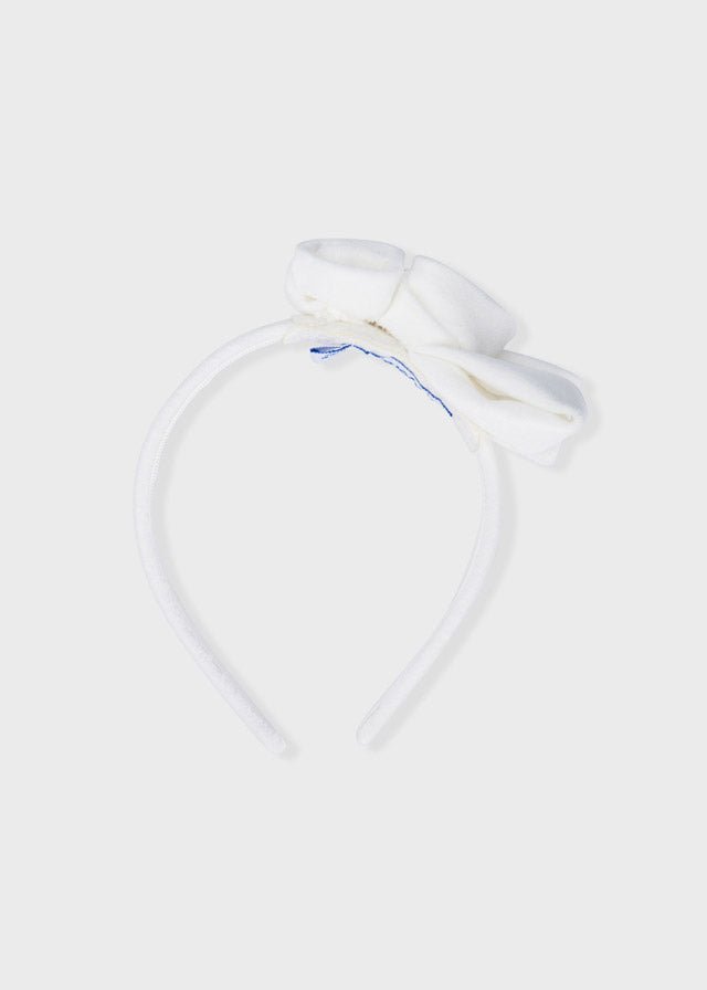 Velvet headband for baby girl - Natural - Be Chic