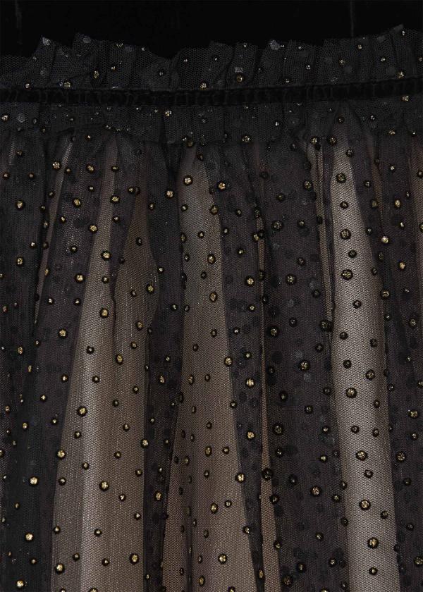 Velvet tulle dress for teen girl - Black - Be Chic